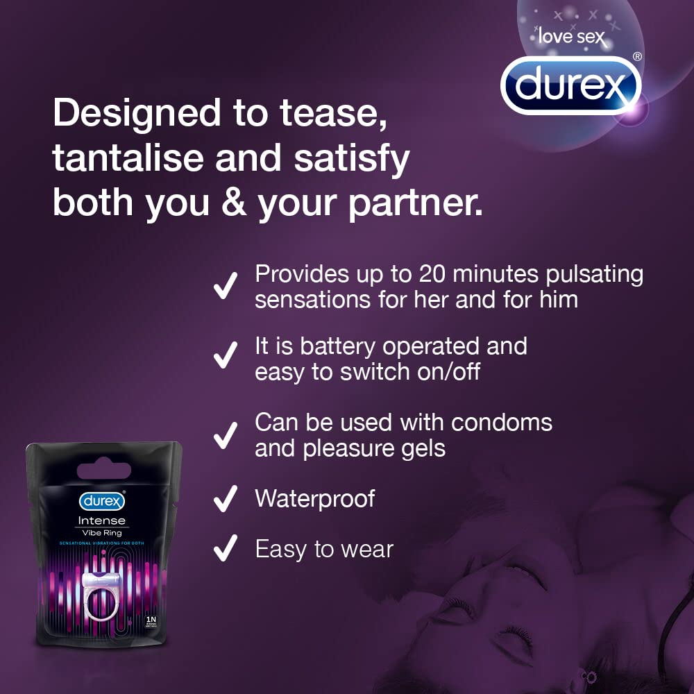 Durex Air Ultra Thin Condoms - 10s & Durex Play Vibrations Ring