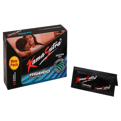 Kama Sutra Ribbed Condom Pack of 12