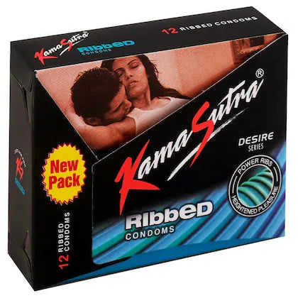 Kama Sutra Ribbed Condom Pack of 12