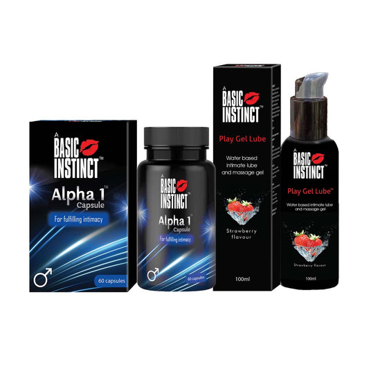 ALPHA 1 CAPSULES and BASIC INSTINCT LUBES
