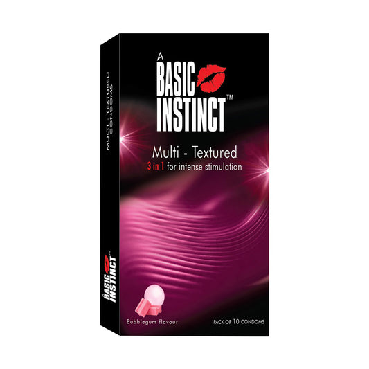 Multi Textured Condoms Bubblegum Pack of 10